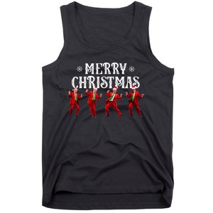 Funny Trump Dance Santa Claus Christmas Xmas Pajamas Holiday Tank Top