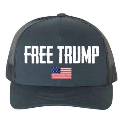 Free Trump Donald Trump Indictment American Flag Yupoong Adult 5-Panel Trucker Hat