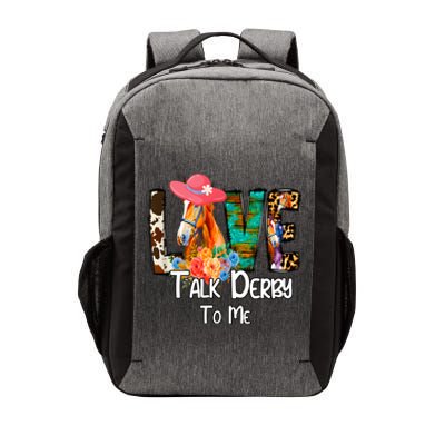 Funny Talk Derby To Me Horse Racing Funny Derby Day Love Mom Vector Backpack