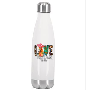 Funny Talk Derby To Me Horse Racing Funny Derby Day Love Mom Stainless Steel Insulated Water Bottle