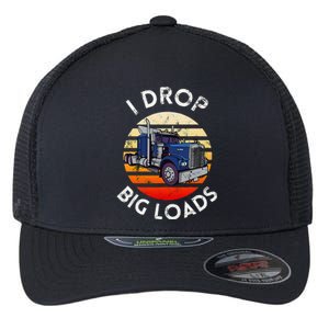 Funny Trucker Design For Semi Truck Driver Lover Flexfit Unipanel Trucker Cap