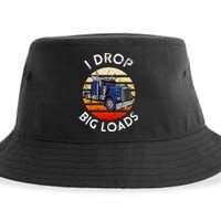 Funny Trucker Design For Semi Truck Driver Lover Sustainable Bucket Hat