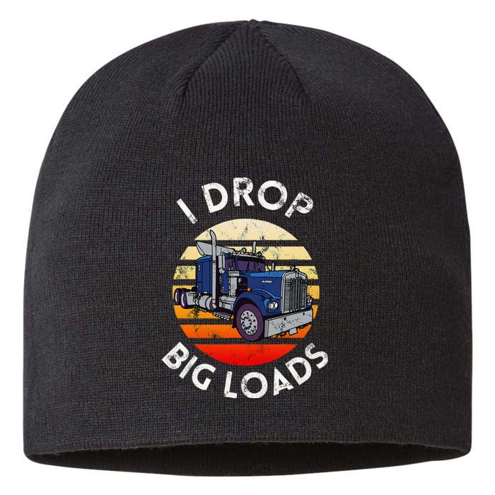 Funny Trucker Design For Semi Truck Driver Lover Sustainable Beanie