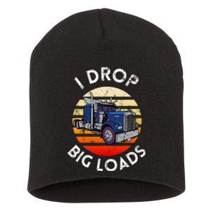 Funny Trucker Design For Semi Truck Driver Lover Short Acrylic Beanie