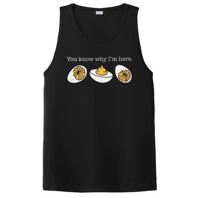 Funny Thanksgiving Dinner You Know Why Im Here Deviled Egg PosiCharge Competitor Tank