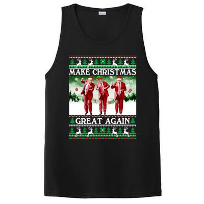 Funny Trump Dance Santa Claus Make Christmas Great Again Gift PosiCharge Competitor Tank