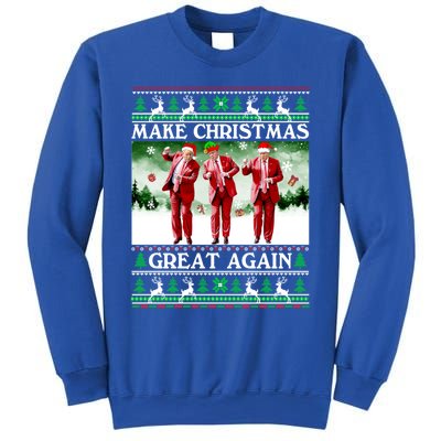 Funny Trump Dance Santa Claus Make Christmas Great Again Gift Sweatshirt