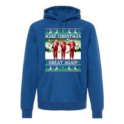 Funny Trump Dance Santa Claus Make Christmas Great Again Gift Premium Hoodie