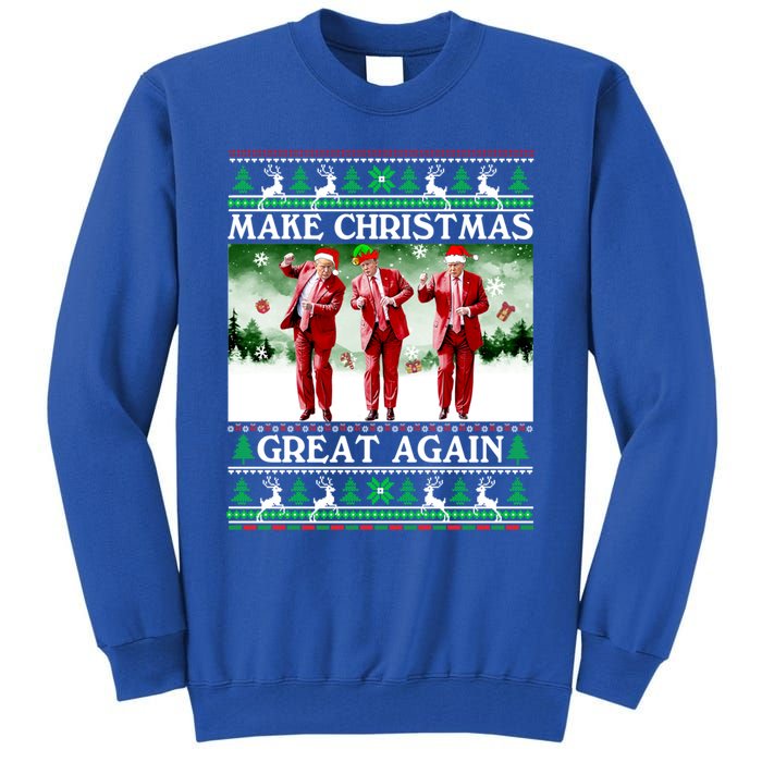 Funny Trump Dance Santa Claus Make Christmas Great Again Gift Tall Sweatshirt