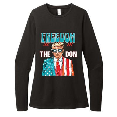 Freedom The Don Donald Trump Daddy President Womens CVC Long Sleeve Shirt