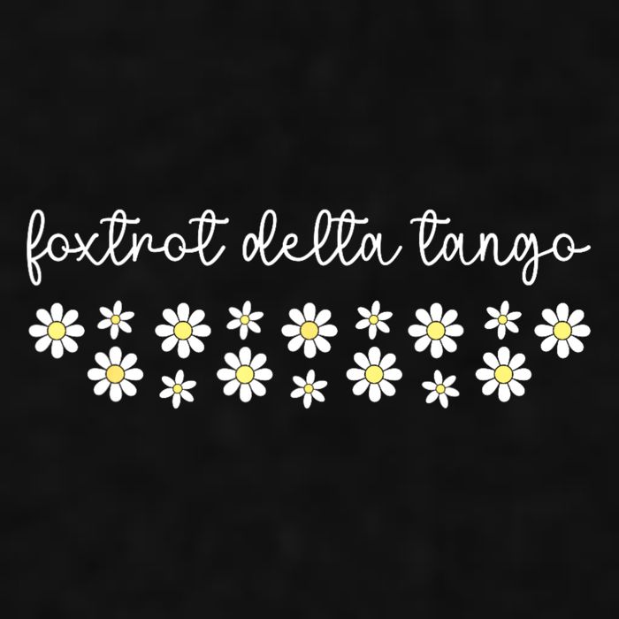 Foxtrot Tango Delta Groovy Retro Funny  Ladies PosiCharge Tri-Blend Wicking Tank