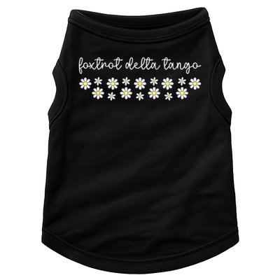 Foxtrot Tango Delta Groovy Retro Funny  Doggie Tank