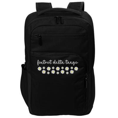 Foxtrot Tango Delta Groovy Retro Funny  Impact Tech Backpack