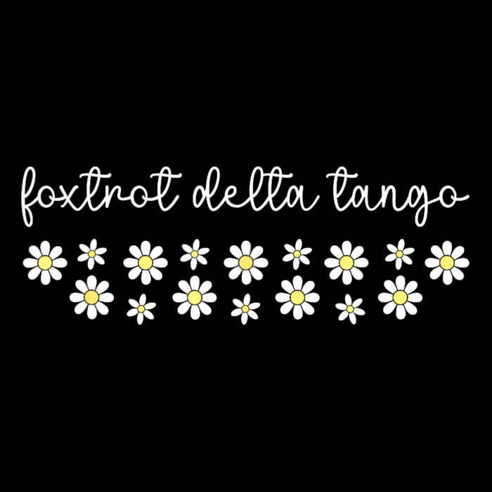 Foxtrot Tango Delta Groovy Retro Funny  Button