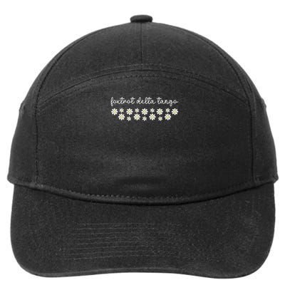 Foxtrot Tango Delta Groovy Retro Funny  7-Panel Snapback Hat