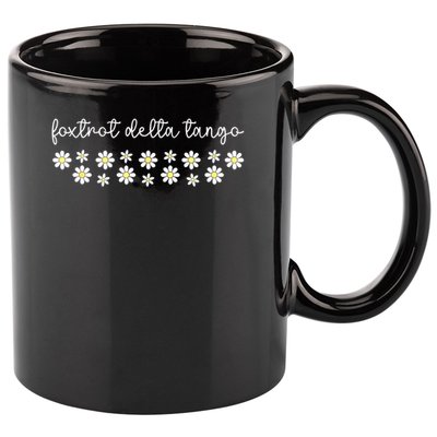 Foxtrot Tango Delta Groovy Retro Funny  11oz C Handle Ceramic Mug