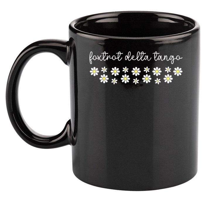 Foxtrot Tango Delta Groovy Retro Funny  11oz C Handle Ceramic Mug