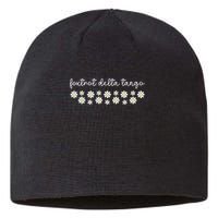 Foxtrot Tango Delta Groovy Retro Funny  Sustainable Beanie