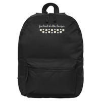 Foxtrot Tango Delta Groovy Retro Funny  16 in Basic Backpack
