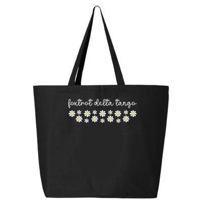Foxtrot Tango Delta Groovy Retro Funny  25L Jumbo Tote