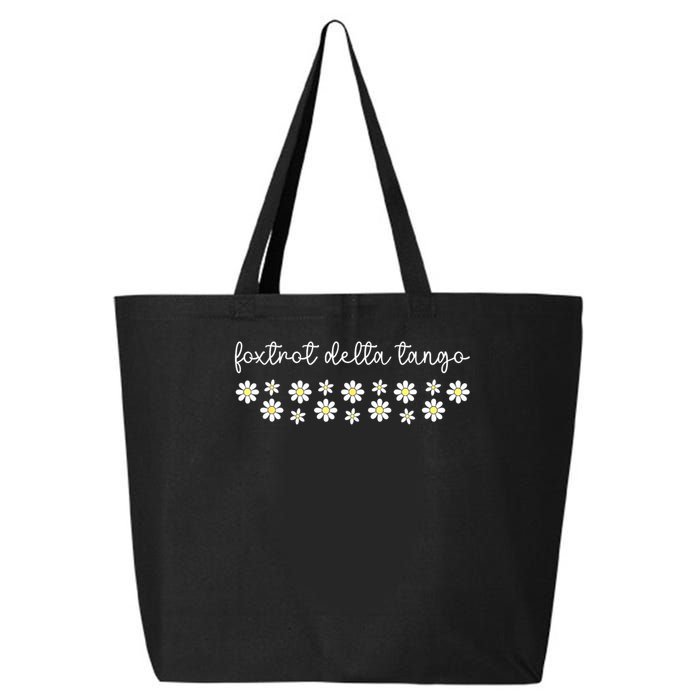 Foxtrot Tango Delta Groovy Retro Funny  25L Jumbo Tote