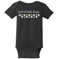 Foxtrot Tango Delta Groovy Retro Funny  Baby Bodysuit
