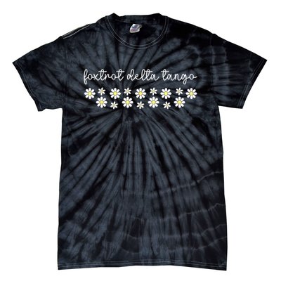 Foxtrot Tango Delta Groovy Retro Funny  Tie-Dye T-Shirt