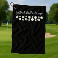 Foxtrot Tango Delta Groovy Retro Funny  Golf Towel