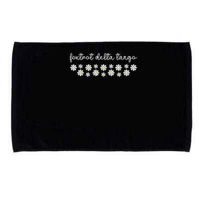 Foxtrot Tango Delta Groovy Retro Funny  Microfiber Hand Towel