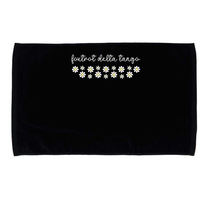 Foxtrot Tango Delta Groovy Retro Funny  Microfiber Hand Towel