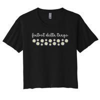 Foxtrot Tango Delta Groovy Retro Funny  Crop Top