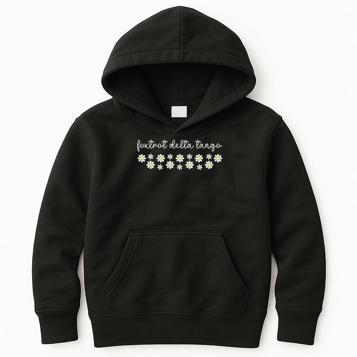 Foxtrot Tango Delta Groovy Retro Funny  Kids Hoodie