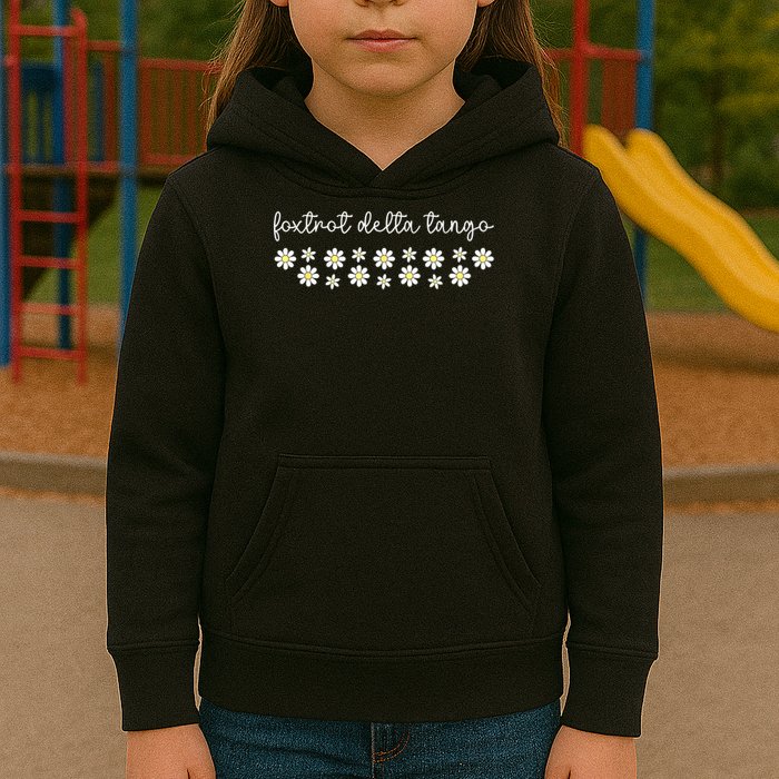 Foxtrot Tango Delta Groovy Retro Funny  Kids Hoodie