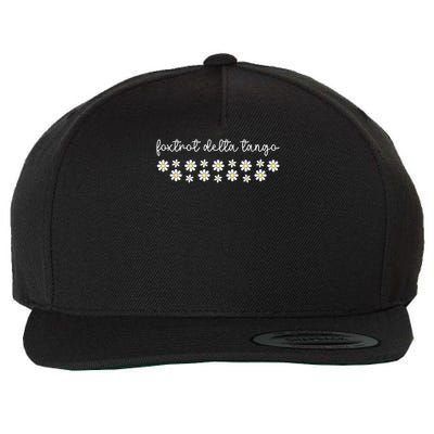 Foxtrot Tango Delta Groovy Retro Funny  Wool Snapback Cap