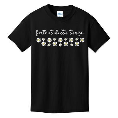 Foxtrot Tango Delta Groovy Retro Funny  Kids T-Shirt