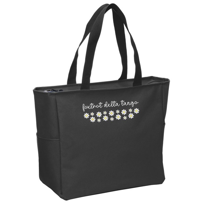 Foxtrot Tango Delta Groovy Retro Funny  Zip Tote Bag