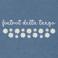 Foxtrot Tango Delta Groovy Retro Funny  Garment-Dyed Sweatshirt