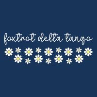 Foxtrot Tango Delta Groovy Retro Funny  Infant Baby Jersey Bodysuit