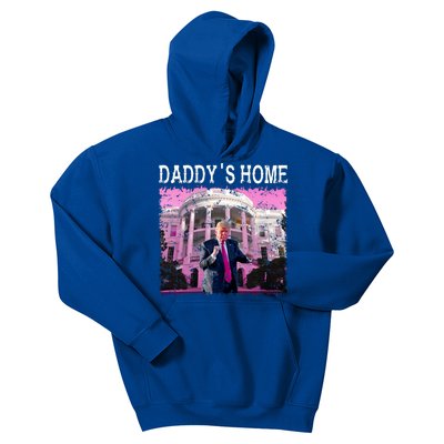 Funny Trump Daddys Home Trump 2024 Take America Back Kids Hoodie