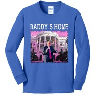 Funny Trump Daddys Home Trump 2024 Take America Back Kids Long Sleeve Shirt