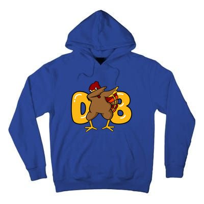 Funny Thanksgiving Dabbing Turkey Outfit Funny Gift Tall Hoodie