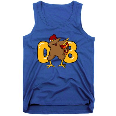 Funny Thanksgiving Dabbing Turkey Outfit Funny Gift Tank Top