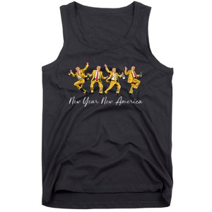 Funny Trump Dance New Year Eve Trump New Year Party 2025 Tank Top