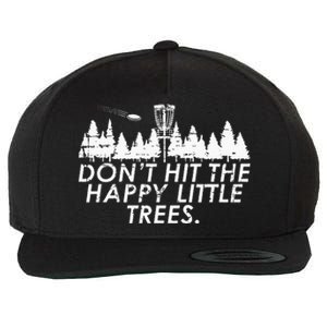 Funny Trees Disc Golf Perfect Gift For Frisbee Players Wool Snapback Cap