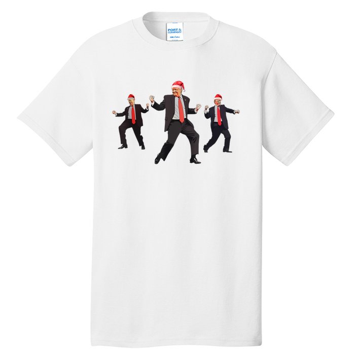 Funny Trump Dance Santa Claus Christmas Xmas Pajamas Holiday Tall T-Shirt