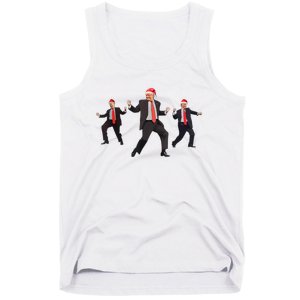 Funny Trump Dance Santa Claus Christmas Xmas Pajamas Holiday Tank Top