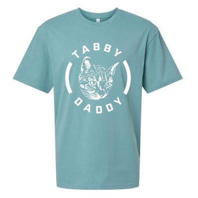 Funny Tabby Daddy Funny Gift Funny Gift Cat Dad Gift Sueded Cloud Jersey T-Shirt