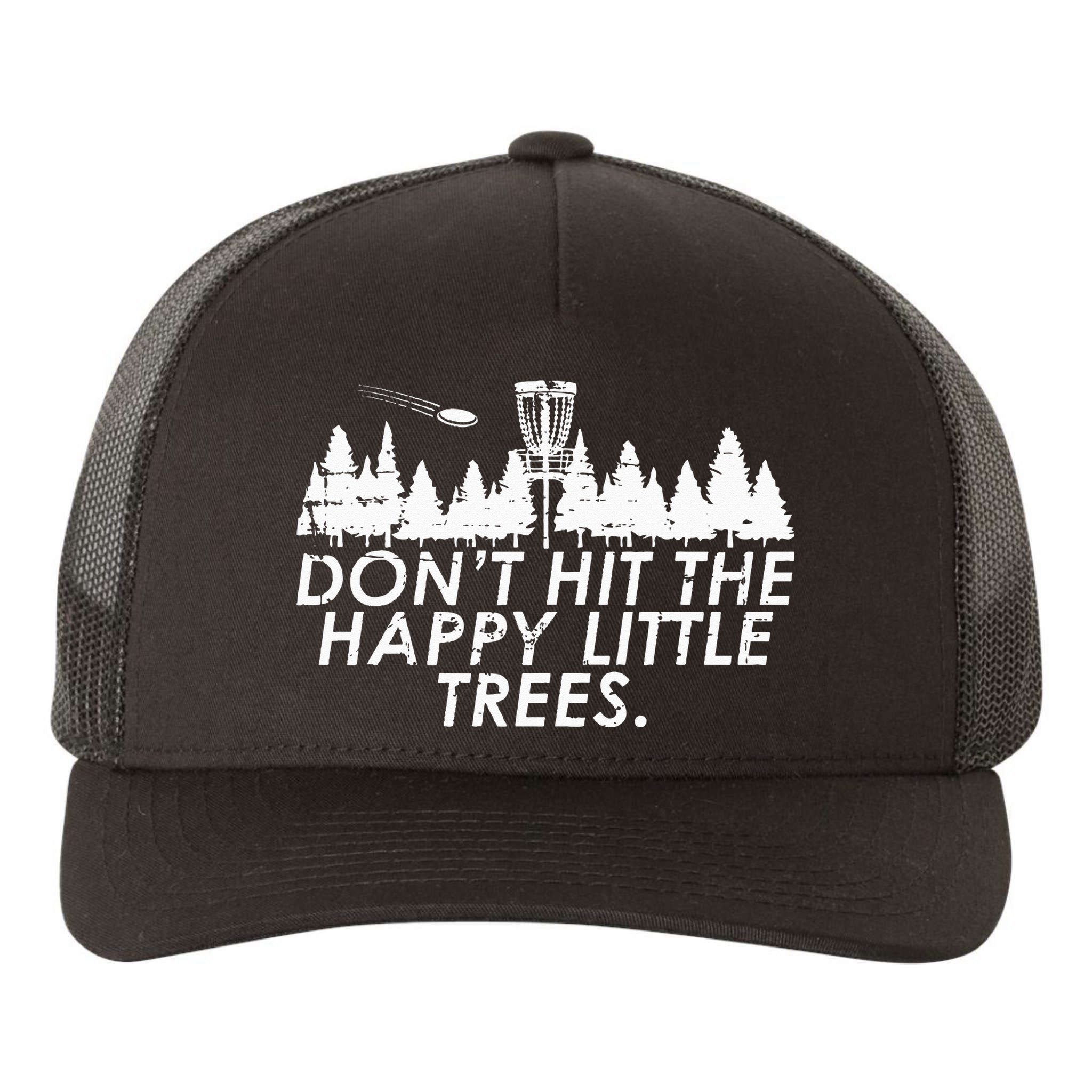Funny Trees Disc Golf Perfect Gift For Frisbee Players Yupoong Adult 5-Panel Trucker Hat