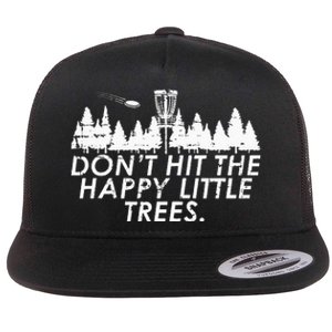 Funny Trees Disc Golf Perfect Gift For Frisbee Players Flat Bill Trucker Hat