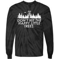 Funny Trees Disc Golf Perfect Gift For Frisbee Players Tie-Dye Long Sleeve Shirt